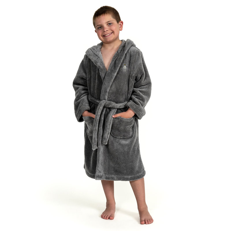 Peignoir 100% polyester Linum Kids, L, Gris