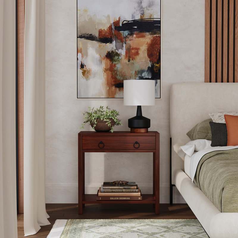 Elin 1 - Drawer Nightstand, White