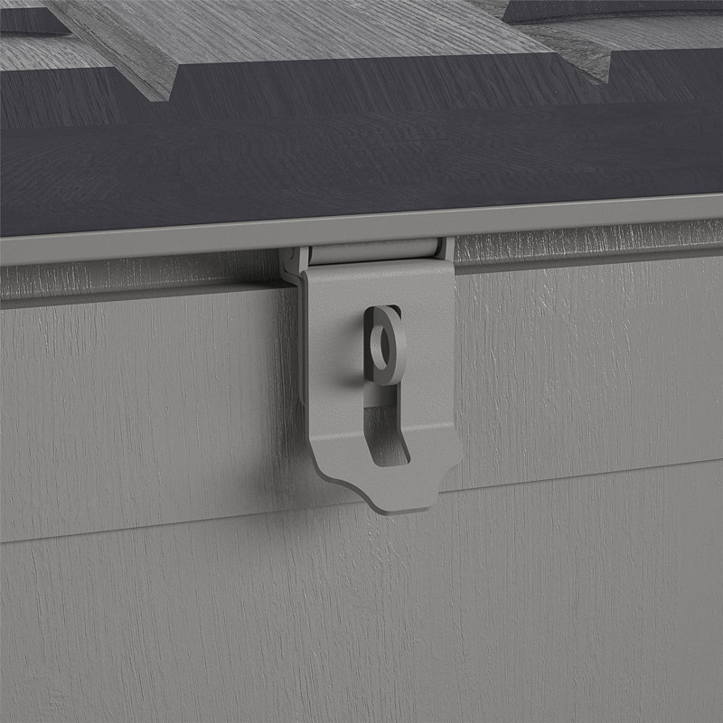 BoxGuard Large Lockable Package Delivery and Storage Box, 6.3 cubic feet, Black/Gray