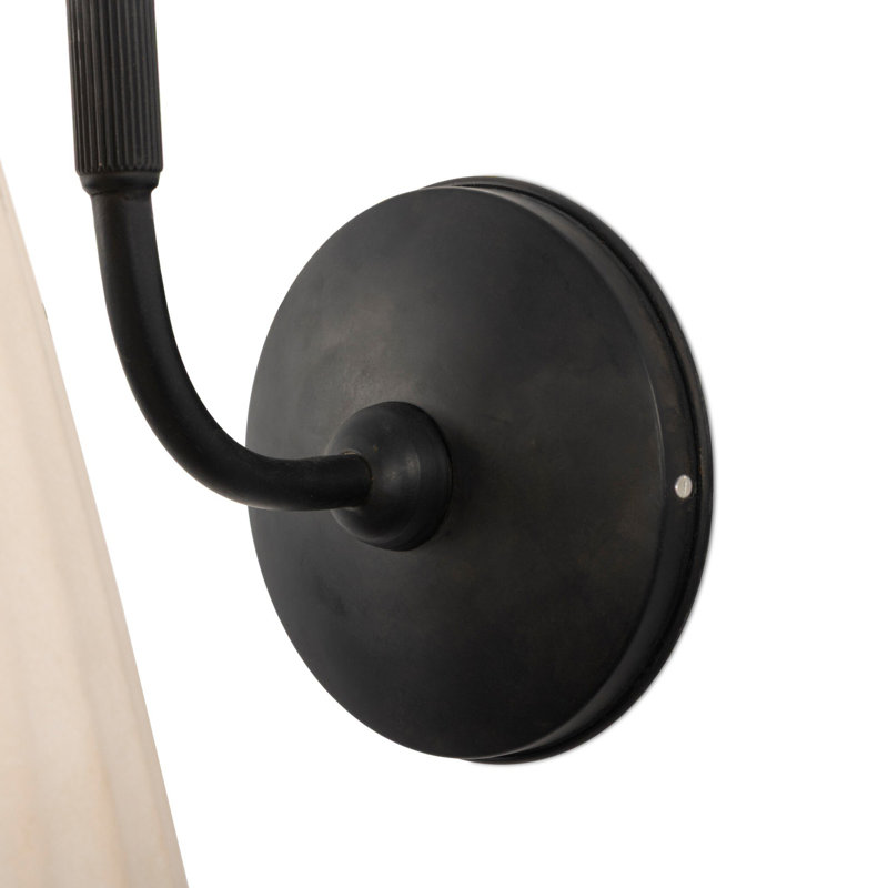 Wilma Sconce, Matte Black Iron