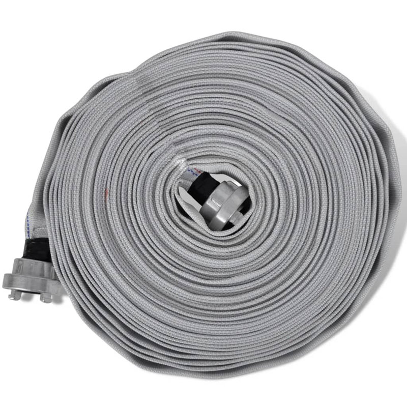 Tuyau d'arrosage avec tuyaux D-Storz vidaXL, 98.4', Gris foncé