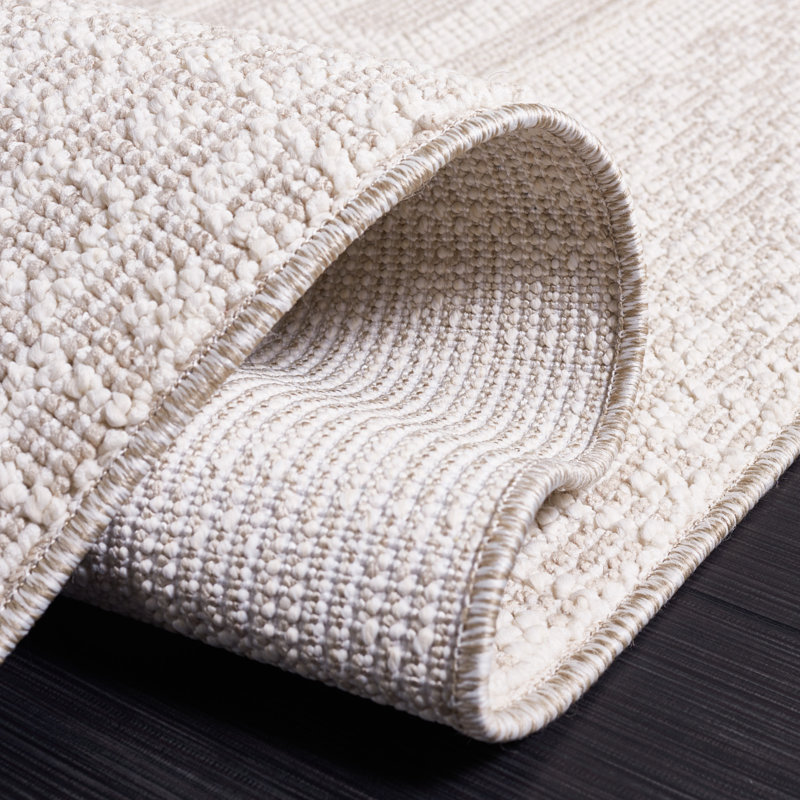 Tapis beige / ivoire Asabi 106, Carré 6 pi 7 po