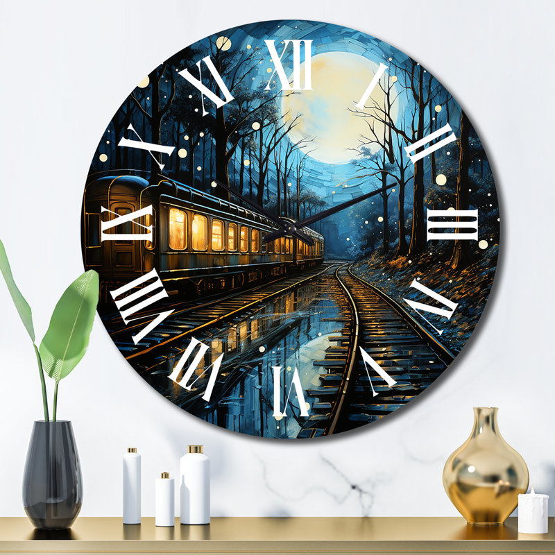 Dingyue - Transportation Wall Clock, Large