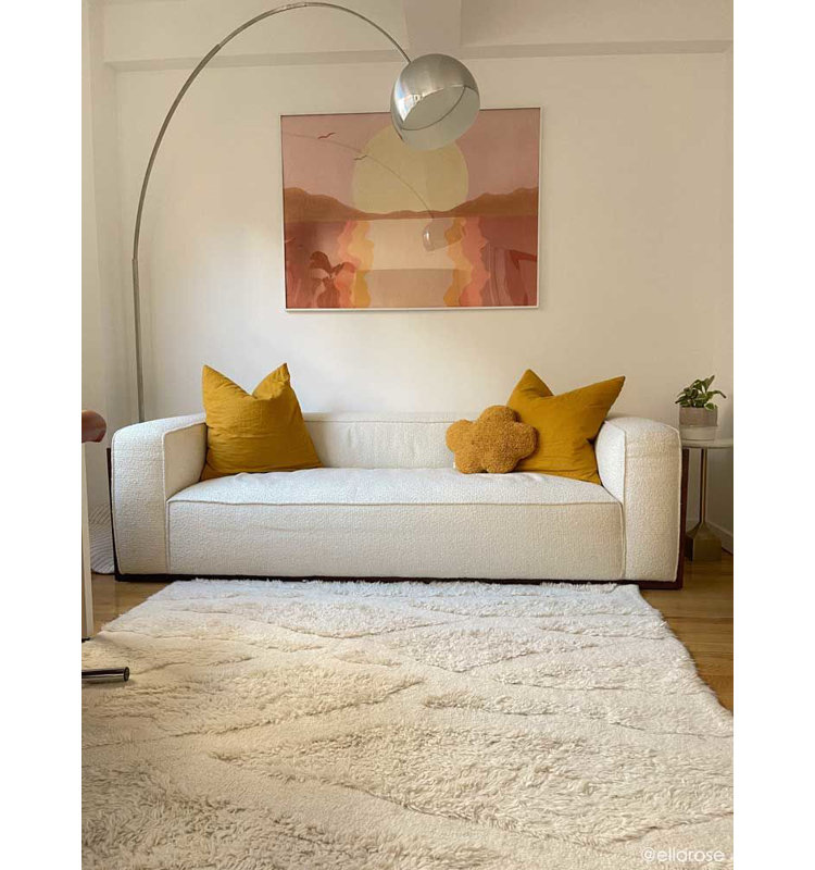 Africa Handmade Wool Area Rug, Rectangle 2'3" x 6'6"