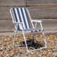 Folding Metal Beach Chairs Stripe-179754951