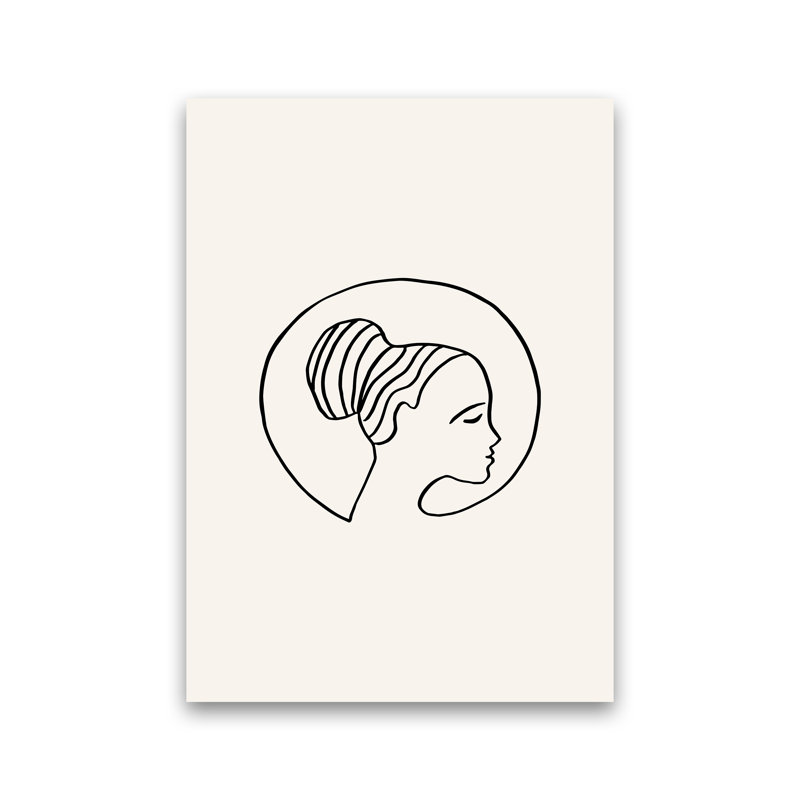 Delicate Face Circle 2 by Planeta444 - Print, No Framed, 84cm H x 60cm W x 1cm D