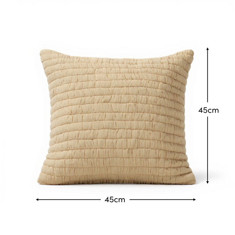 Natural Square Throw Pillow Cover