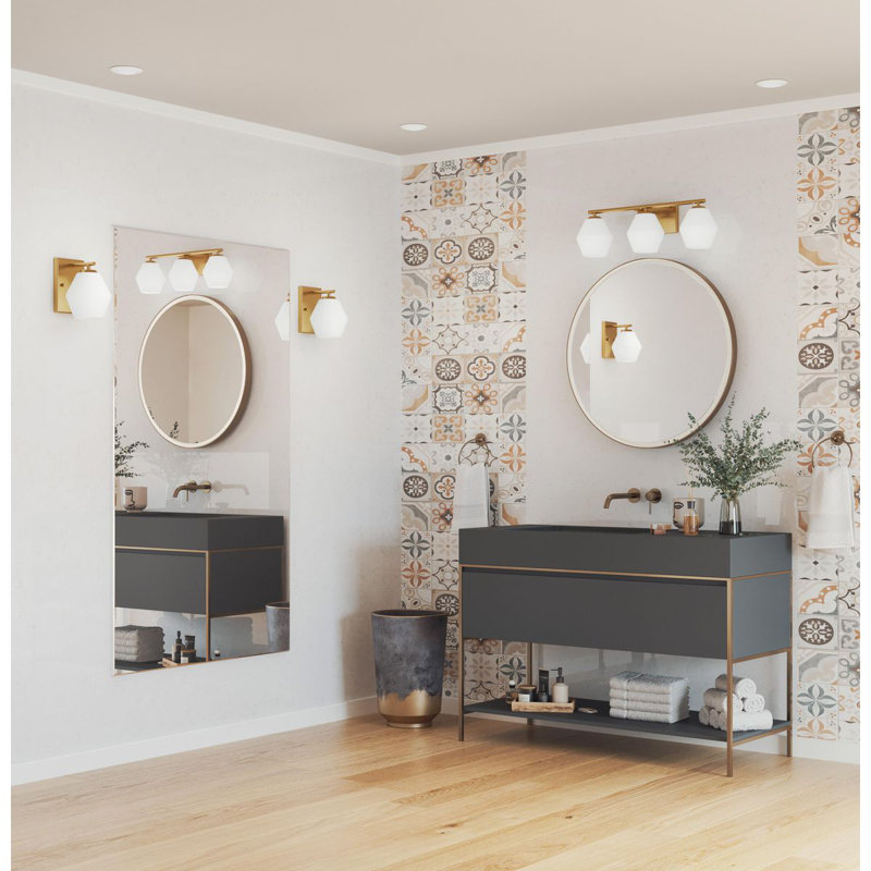 Copeland 3 - Light Dimmable Vanity Light, Brushed Gold
