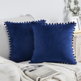 Tassels Reversible Throw Pillow