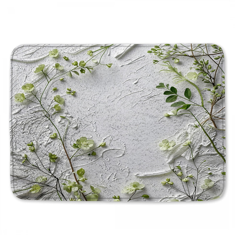 Décoration de salle de bain Greenery, 24in W x 17in L