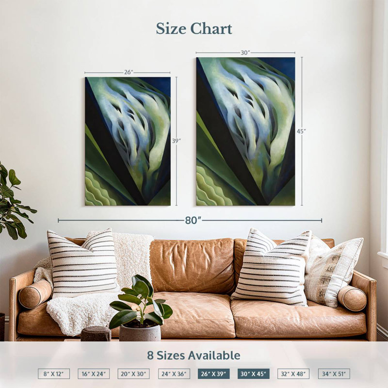 Avery Blue And Green Music, 39" H x 26" W