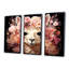Fleur rose, couronne d'alpaga, art mural-693216681-693216597