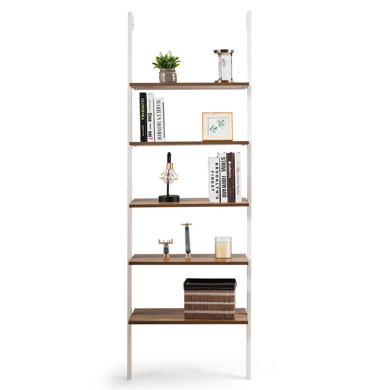 Fedd Iron Shelving Unit, Brown/White