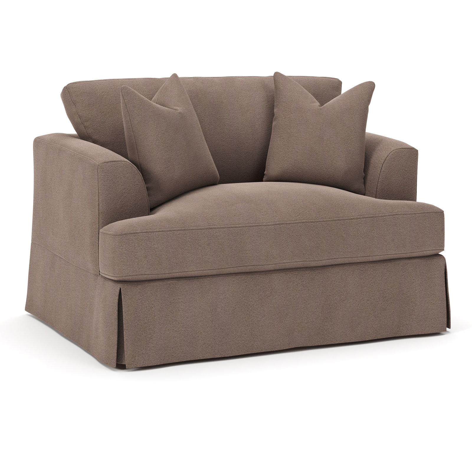 Lucia Upholstered Armchair, Bella Cocoa Performance Velvet