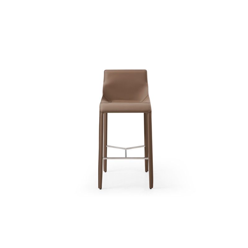 Ramilla Upholstered Counter Stool with Metal Frame