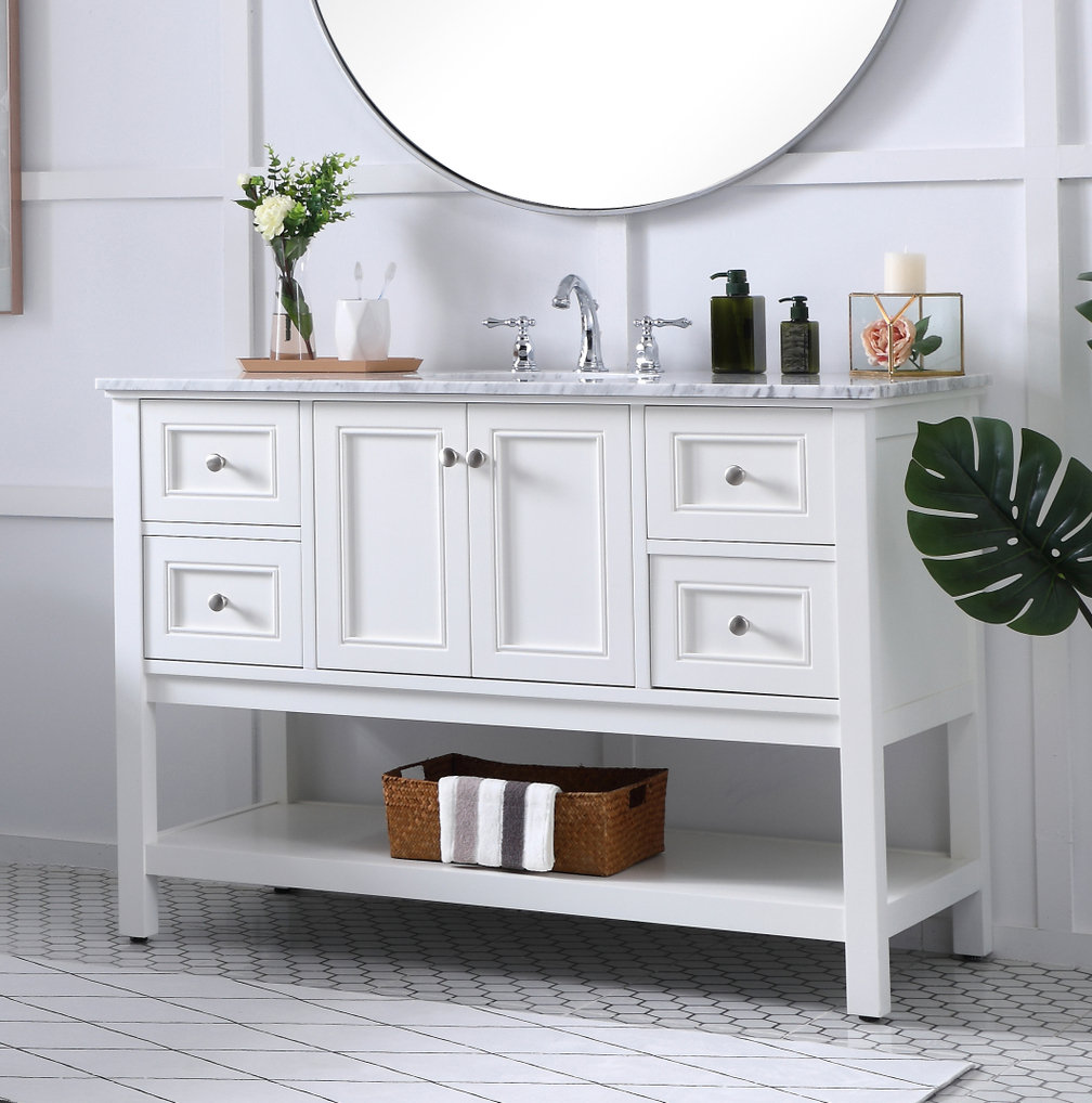 Bonsai 48'' Single Bathroom Vanity, White
