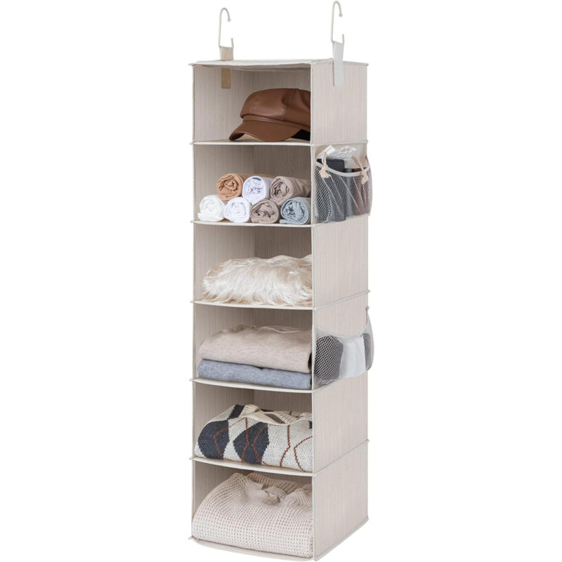 Siouxie Hanging Organizer, Brown, 47.5" H x 12" W x 12" D
