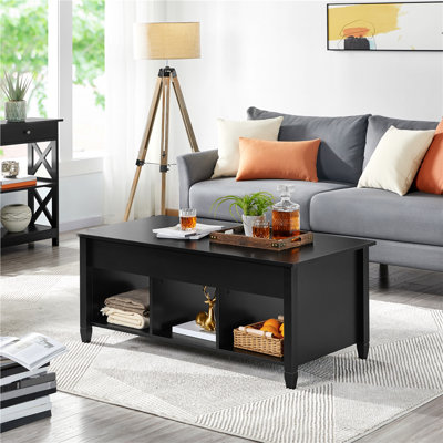 Table basse à plateau relevable avec rangement Lemmons