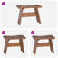 Solid Wood Accent Stool