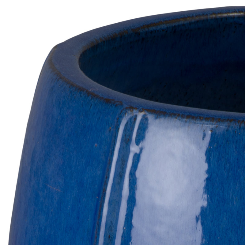 CREST PLANTER, SNOW, Blue, 25" H x 18" W x 18" D