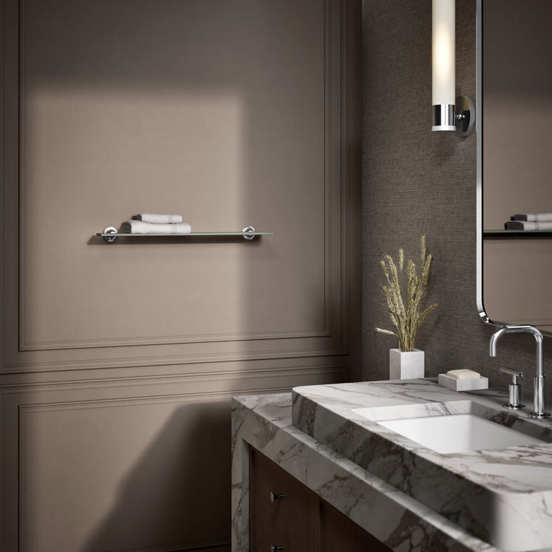 Tablette murale Purist®, Chrome poli