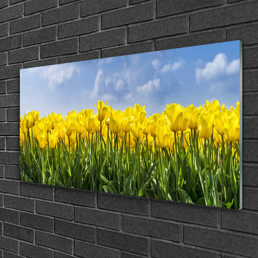 Floral Tulips - Unframed Photograph on Glass