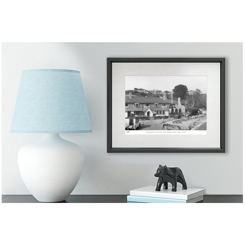 Helford Passage, The Ferry Boat Inn C1955 - Single Picture Frame Print, 28cm H x 36cm W x 2.3cm D