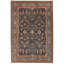 Tapis traditionnel bleu marine et bleu 6 x 9