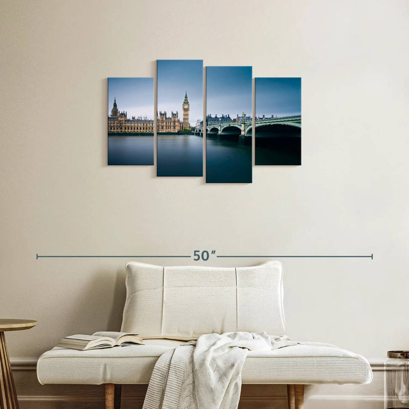 Nicci London Riverside Blue Hour, H 22 po x l 36 po