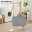 Panier à linge à roulettes verticales à 3 niveaux avec sacs amovibles, panier de trieur de lessive à économie d'espace de 120 L, panier à linge à roulettes pour petits espaces, placard, chambre à coucher, salle de bain, salle de lavage