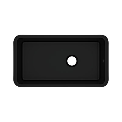 Allia 34" Fireclay Single Bowl Undermount Kitchen Sink