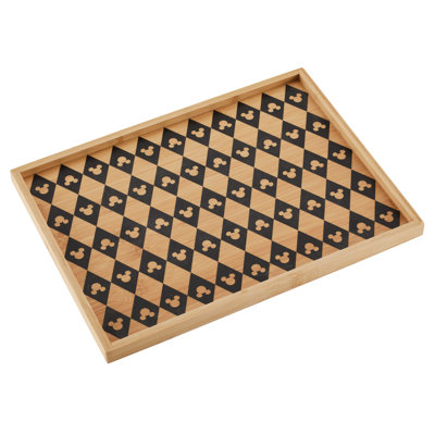 Disney Home Monochrome Serving Tray, Bamboo
