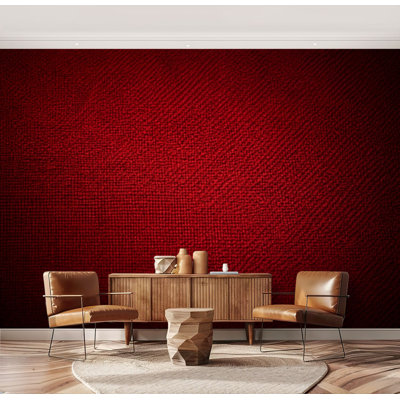Wall Mural Peel and Stick Wallpaper dark red fabric closeup blur red dark abstract web Self-Adhesive Removable Contact Paper Wall Decor for Living Room Bedroom 69"H x 96"W