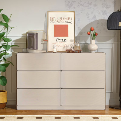 Makaay 6 - Drawer Dresser,Sideboard,Bar Cabinet,Buffet Server