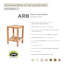 Banc de douche en teck Elli-Anne