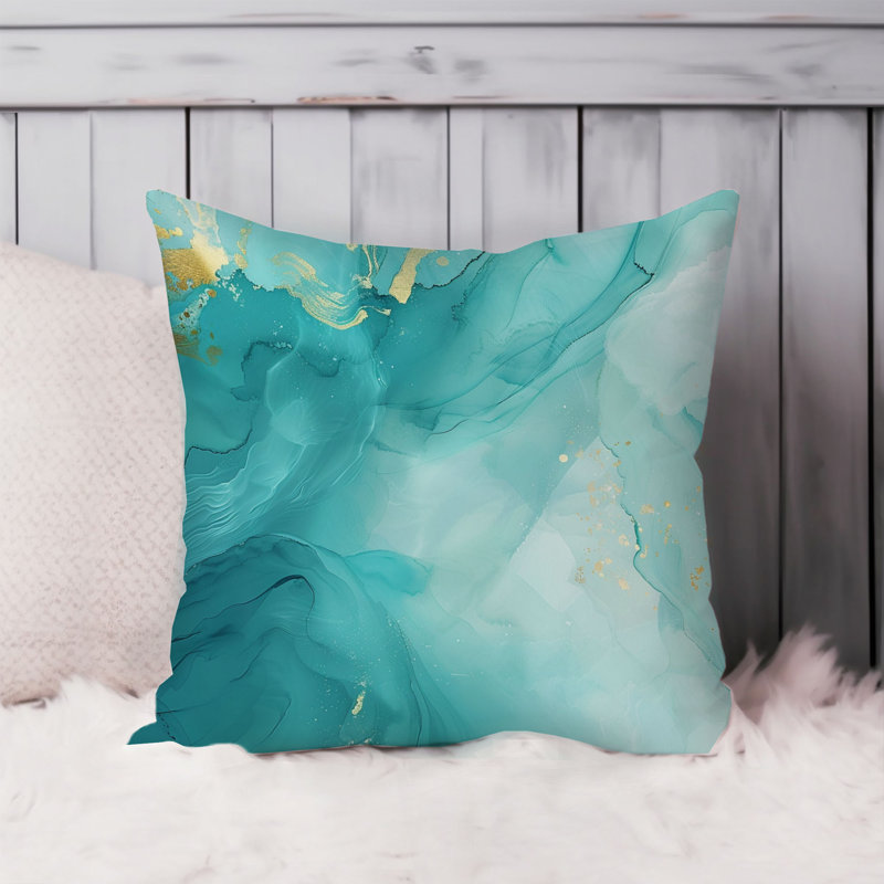 Abstract Geode IV Modern Throw Pillow Cover, 18x18
