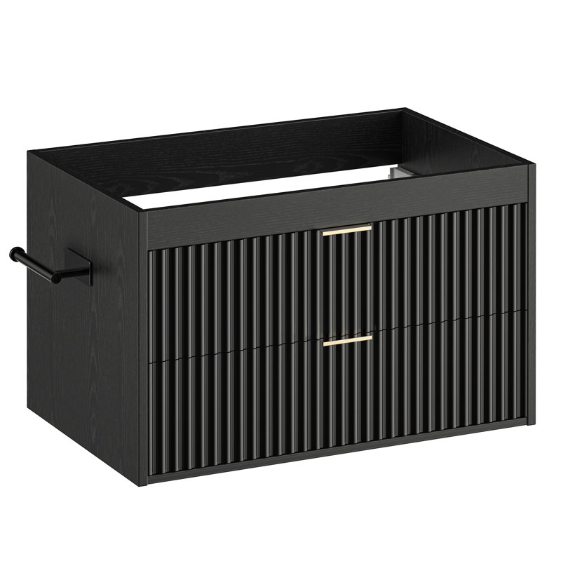 30'' Single Bathroom Vanity Base Only, Black