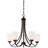 Rakhiya 5 - Light Steel Dimmable Chandelier