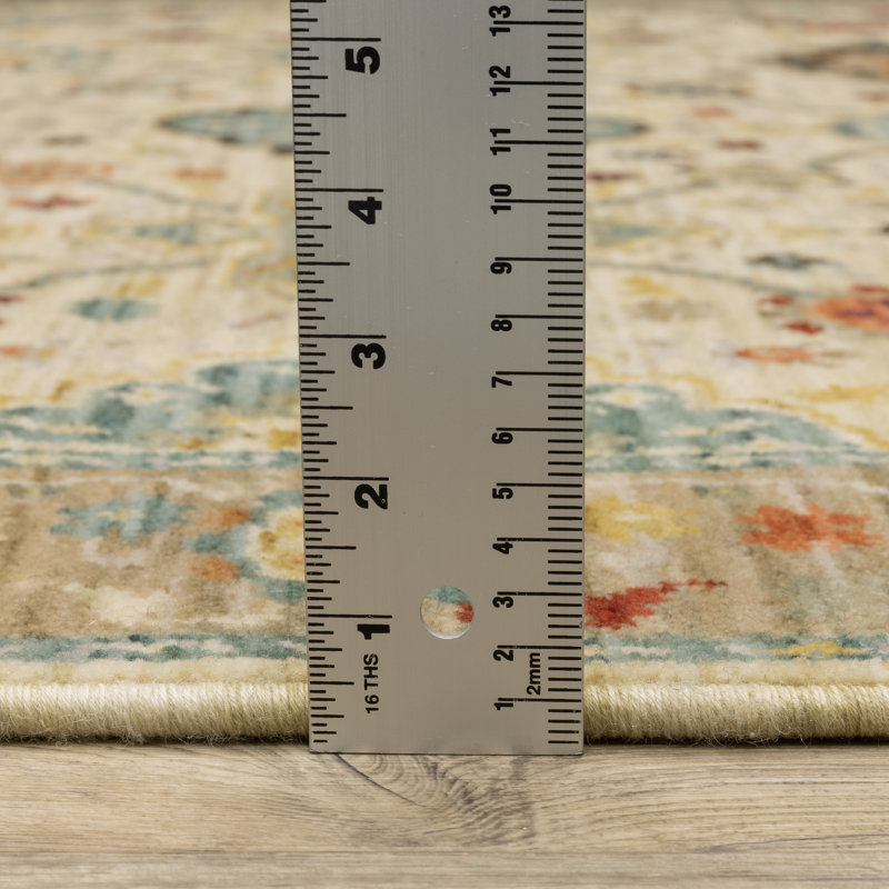 Mickyla Performance Oriental Indoor Rug, Rectangle 6'7" x 9'6"
