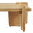 Solid Ash Wood Coffee Table, Minimalist Medieval Style, Natural Wood Grain-1608236621