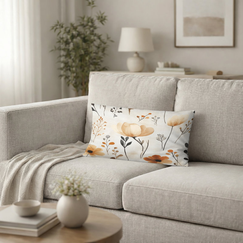 Coussin décoratif bohème Boho, H 12 po x l 20 po