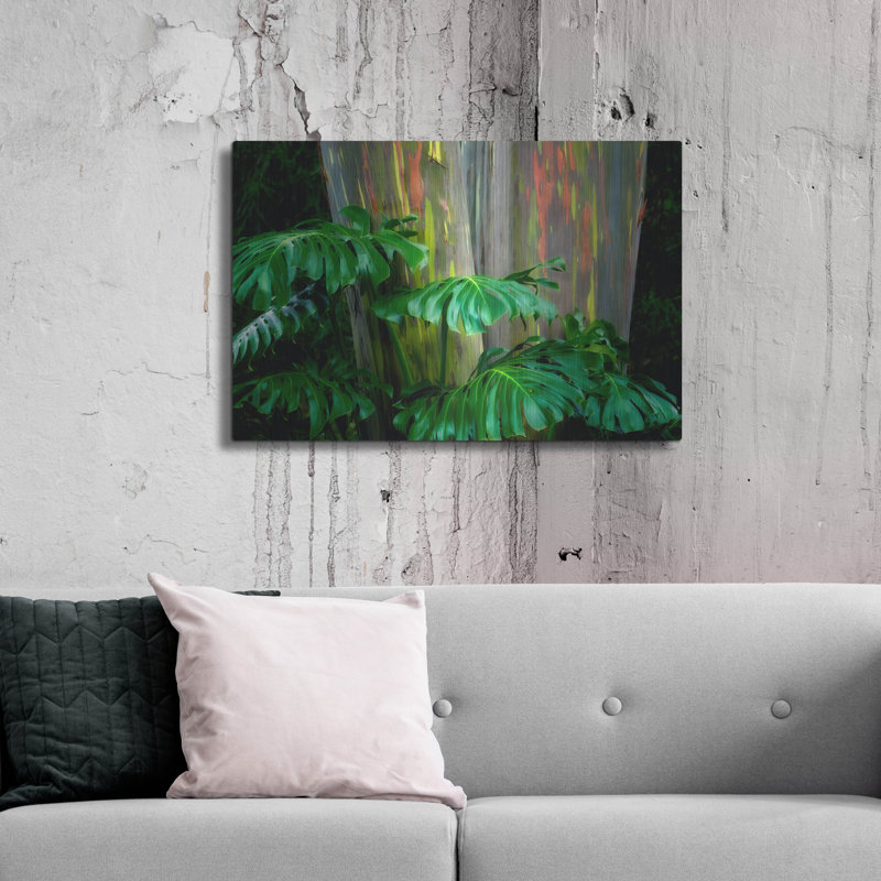 «Tropical Leaves» par Dennis Frates, H 24 po x l 36 po