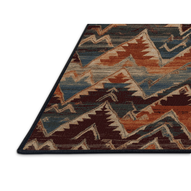 Tapis brun lavable à la machine, Carré 3 pi