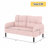 Upholstered Corduroy 2-Seater Loveseat Sofa-663722486