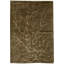 Himalayan Wool Abstract Area Rug in Brown