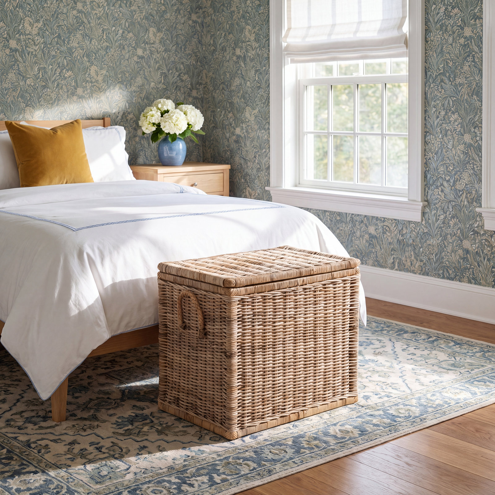 Yula Rattan Storage Trunk