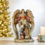 Crèche de Noël en résine de 8,07 po x H 11,22 po
