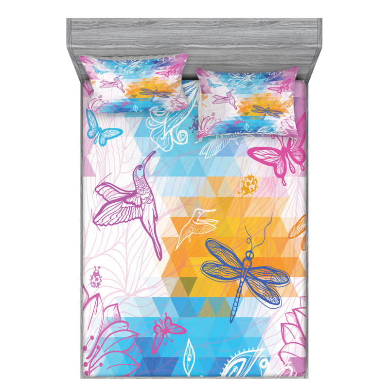 Microfiber Sheet Set, Full Sheet Set with Fitted Sheet