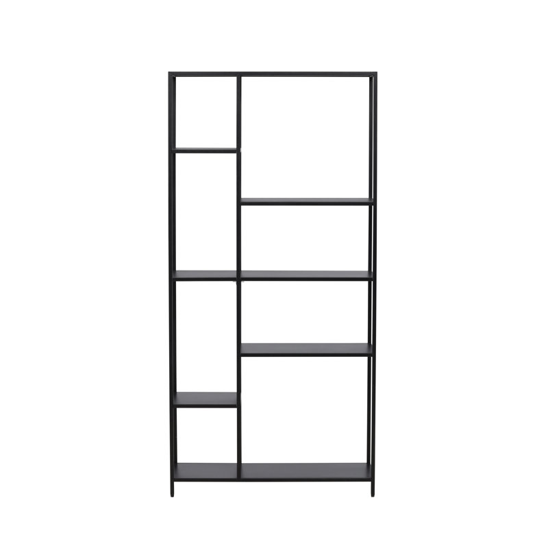 Trumann 164cm H x 80cm W Steel Geometric Bookcase
