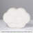 8" White Textured Ceramic Vase For Flowers